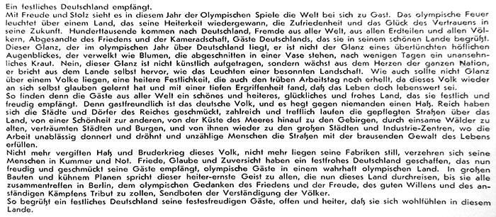 DEUTSCHLAND OLYMPIA-JAHR 1936, Volk und Reich Verlag Berlin
